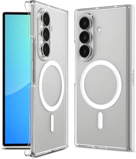 Spigen Air Skin Zero Samsung Galaxy Z Fold 8 Ultra Back Cover MagFit Clear Wit afbeelding 2