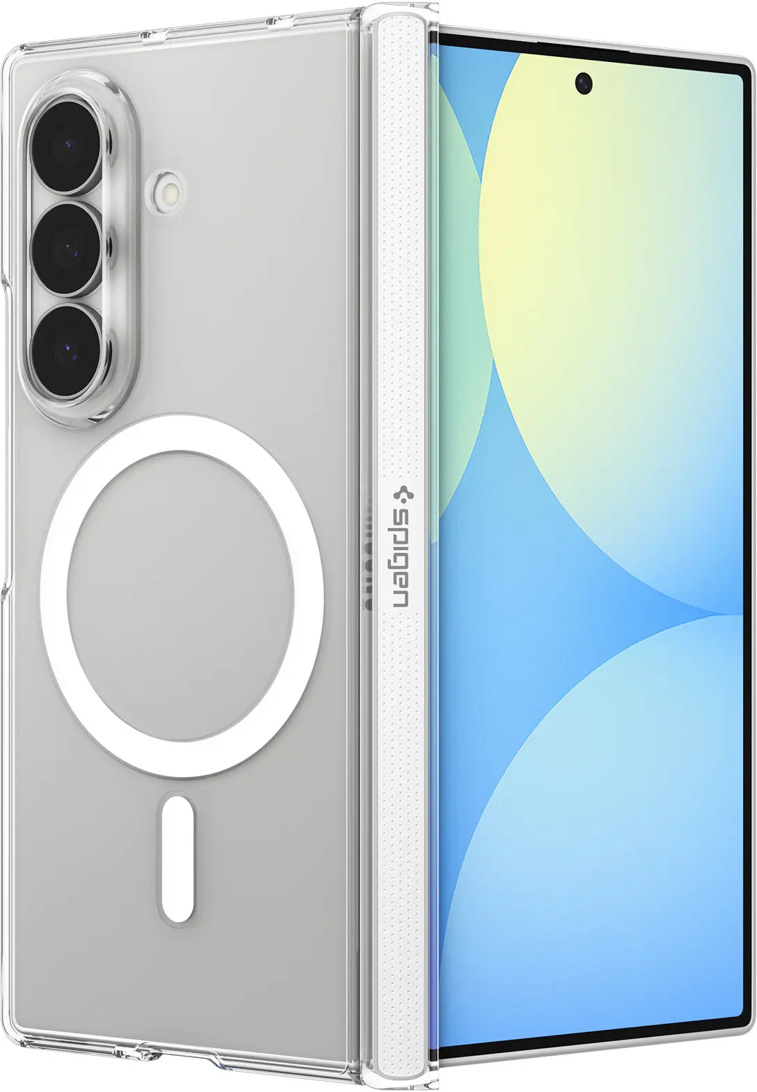 Spigen Air Skin Zero Samsung Galaxy Z Fold 8 Ultra Back Cover MagFit Clear Wit afbeelding 5
