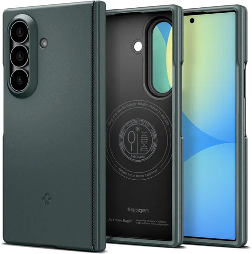 Spigen Air Fit Pro Samsung Galaxy Z Fold 8 Ultra Hoesje MagFit Back cover Groen afbeelding 1