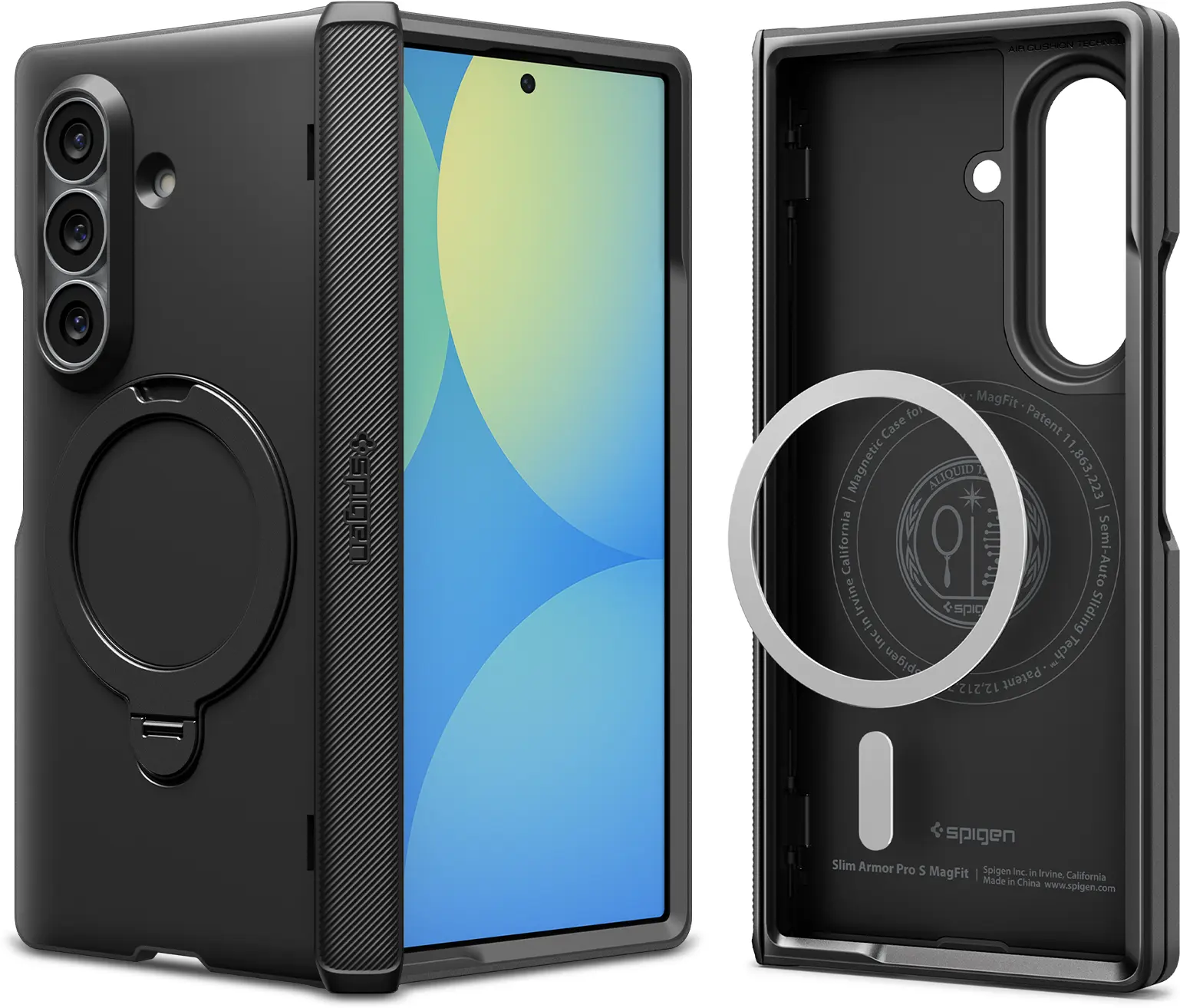 Spigen Slim Armor Pro S MagFit Samsung Galaxy Z Fold 8 Ultra Hoesje Zwart afbeelding 2