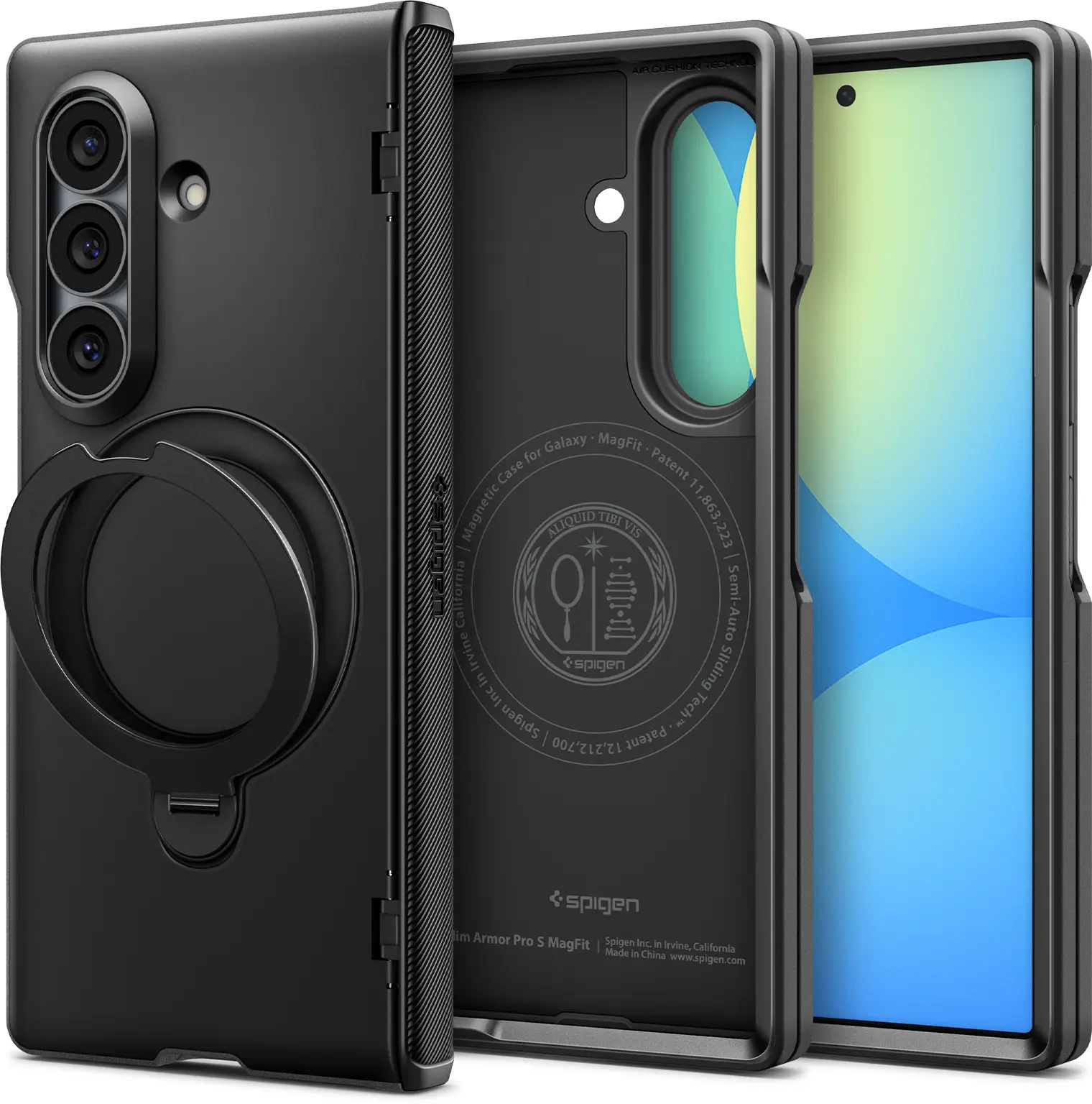 Spigen Slim Armor Pro S MagFit Samsung Galaxy Z Fold 8 Ultra Hoesje Zwart afbeelding 1