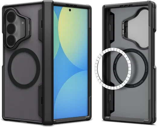 Spigen Optik Armor Pro MagSafe Samsung Galaxy Z Fold 8 Ultra Camera Stand Zwart afbeelding 2