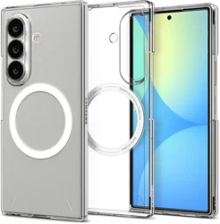 Spigen Air Skin Samsung Galaxy Z Fold 8 Ultra Hoesje Back Cover MagFit Clear Wit afbeelding