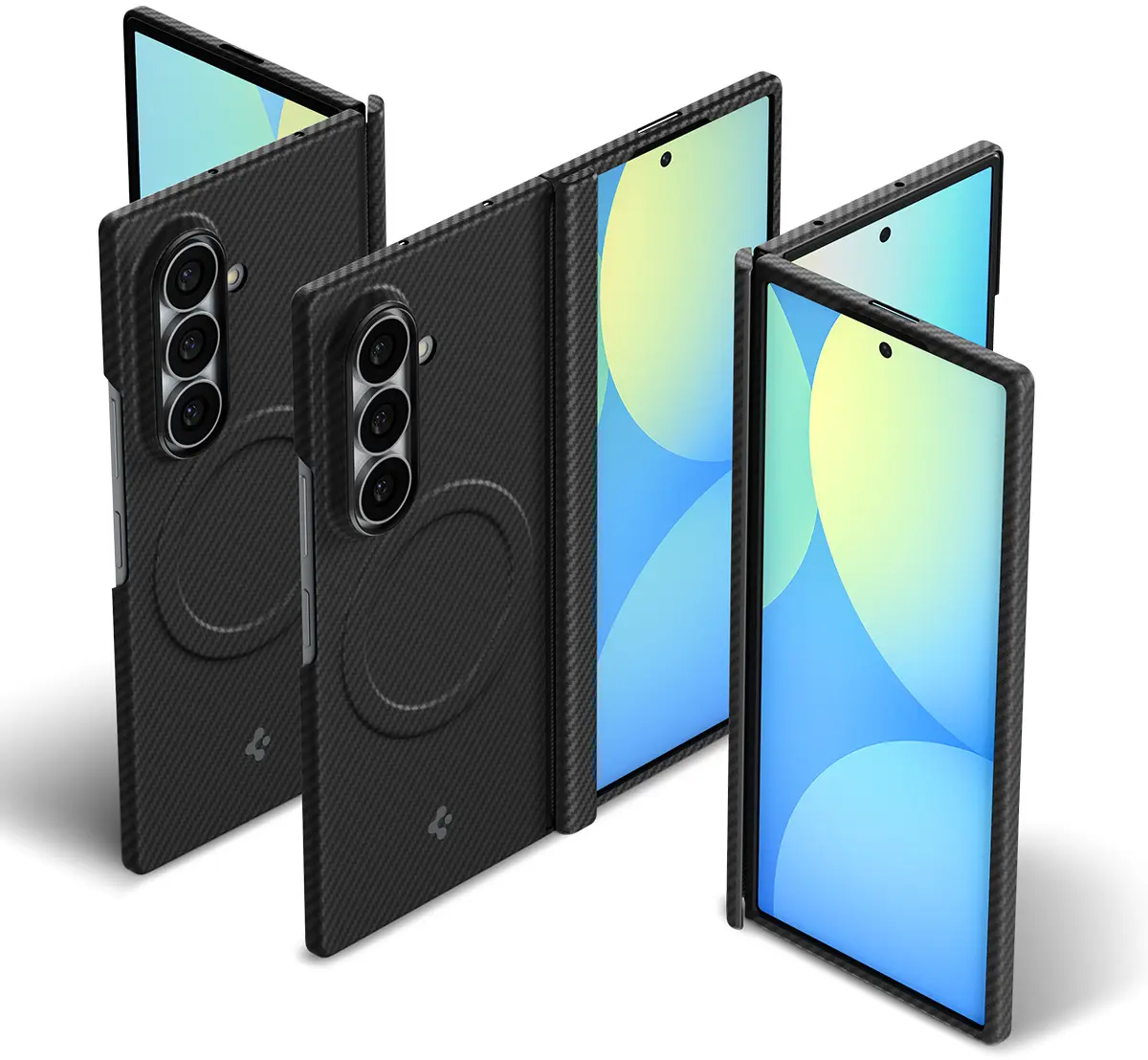 Spigen Air Skin Aramid Samsung Galaxy Z Fold 8 Ultra Back Cover MagFit Zwart afbeelding 6