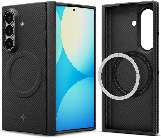 Spigen Air Skin Aramid Samsung Galaxy Z Fold 8 Ultra Back Cover MagFit Zwart afbeelding 2