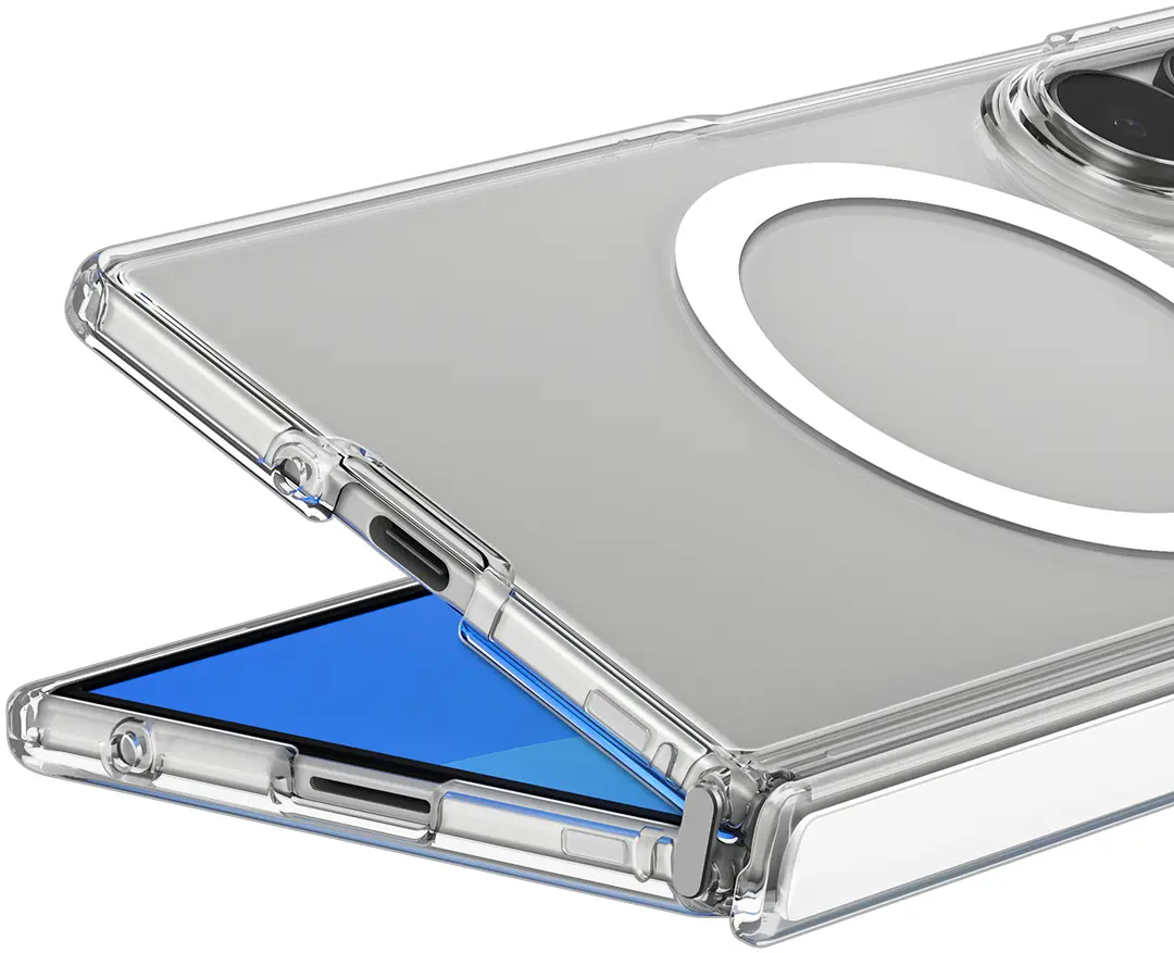 Spigen Ultra Hybrid Pro MagFit Samsung Galaxy Z Fold 8 Ultra Hoesje Clear Wit afbeelding 6