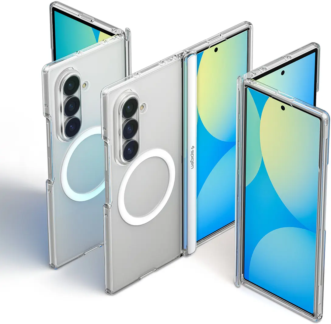 Spigen Ultra Hybrid Pro MagFit Samsung Galaxy Z Fold 8 Ultra Hoesje Clear Wit afbeelding 5