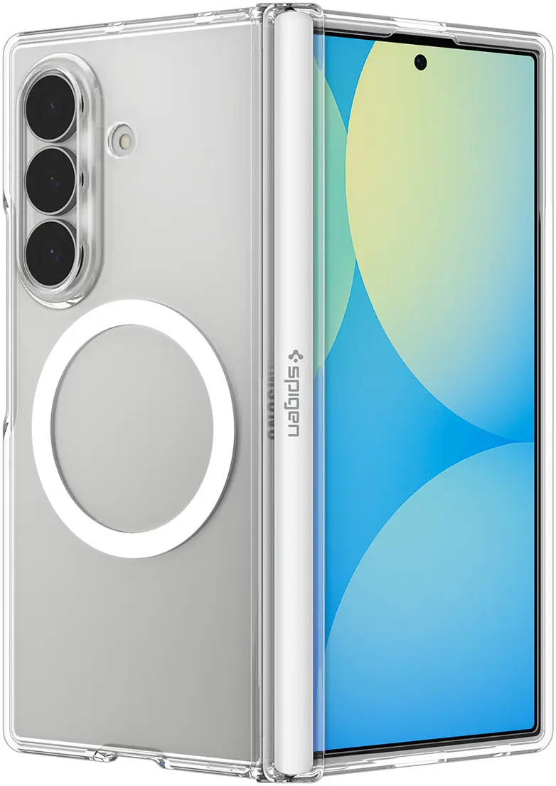 Spigen Ultra Hybrid Pro MagFit Samsung Galaxy Z Fold 8 Ultra Hoesje Clear Wit afbeelding 4