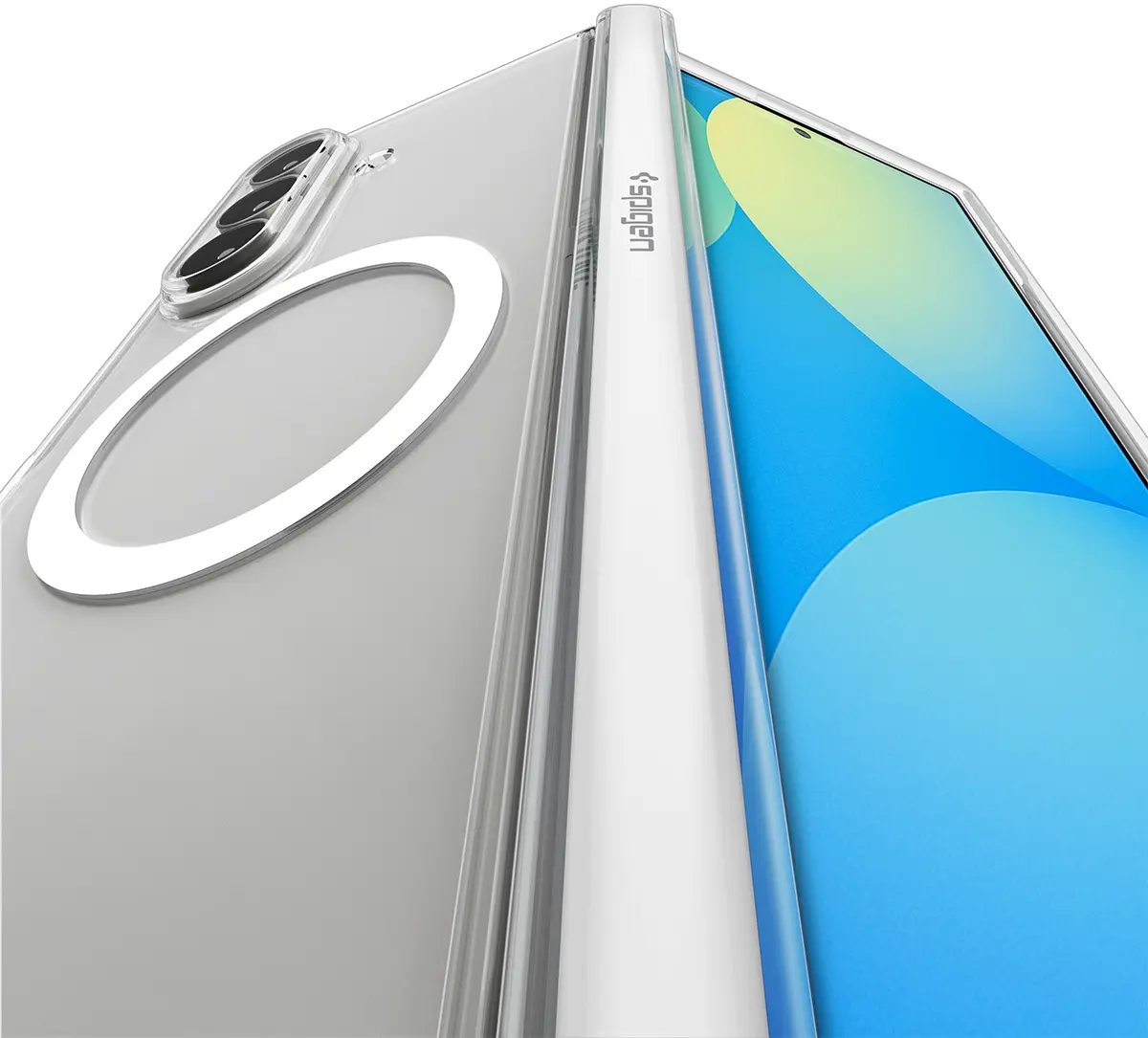 Spigen Ultra Hybrid Pro MagFit Samsung Galaxy Z Fold 8 Ultra Hoesje Clear Wit afbeelding 7