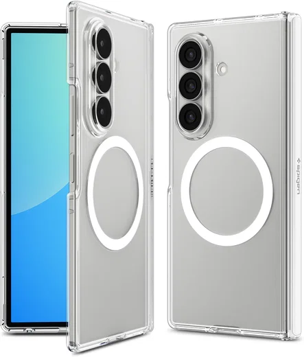 Spigen Ultra Hybrid Pro MagFit Samsung Galaxy Z Fold 8 Ultra Hoesje Clear Wit afbeelding 2