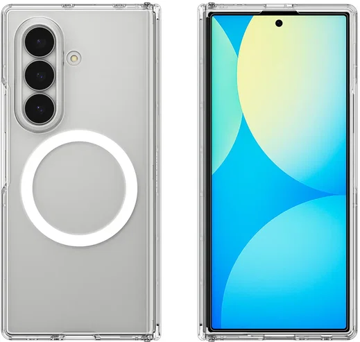 Spigen Ultra Hybrid Pro MagFit Samsung Galaxy Z Fold 8 Ultra Hoesje Clear Wit afbeelding 3