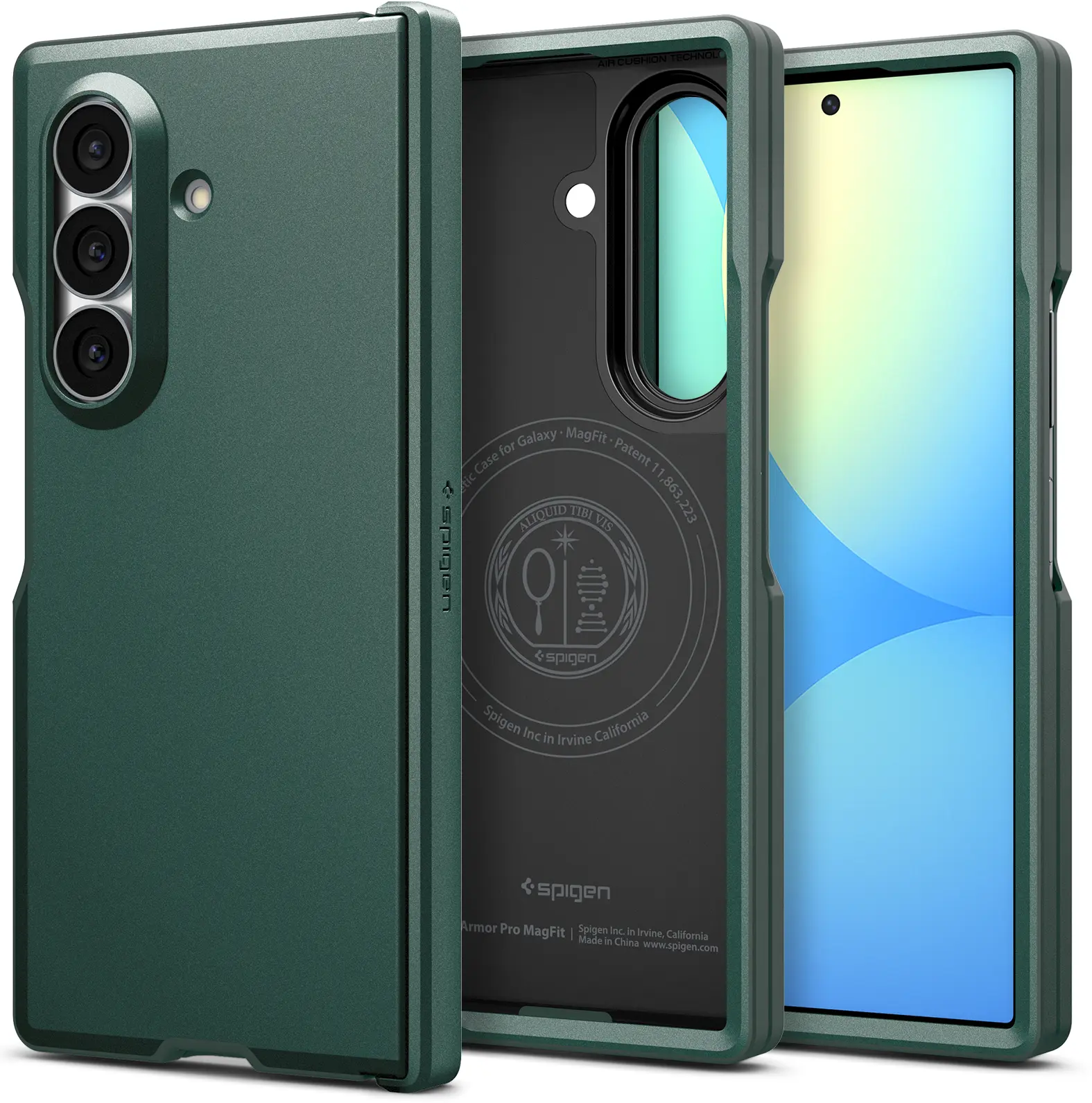 Spigen Tough Armor Pro Samsung Z Fold 8 Ultra Hoesje MagSafe Back Cover Groen afbeelding 1