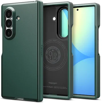 Spigen Tough Armor Pro Samsung Z Fold 8 Ultra Hoesje MagSafe Back Cover Groen