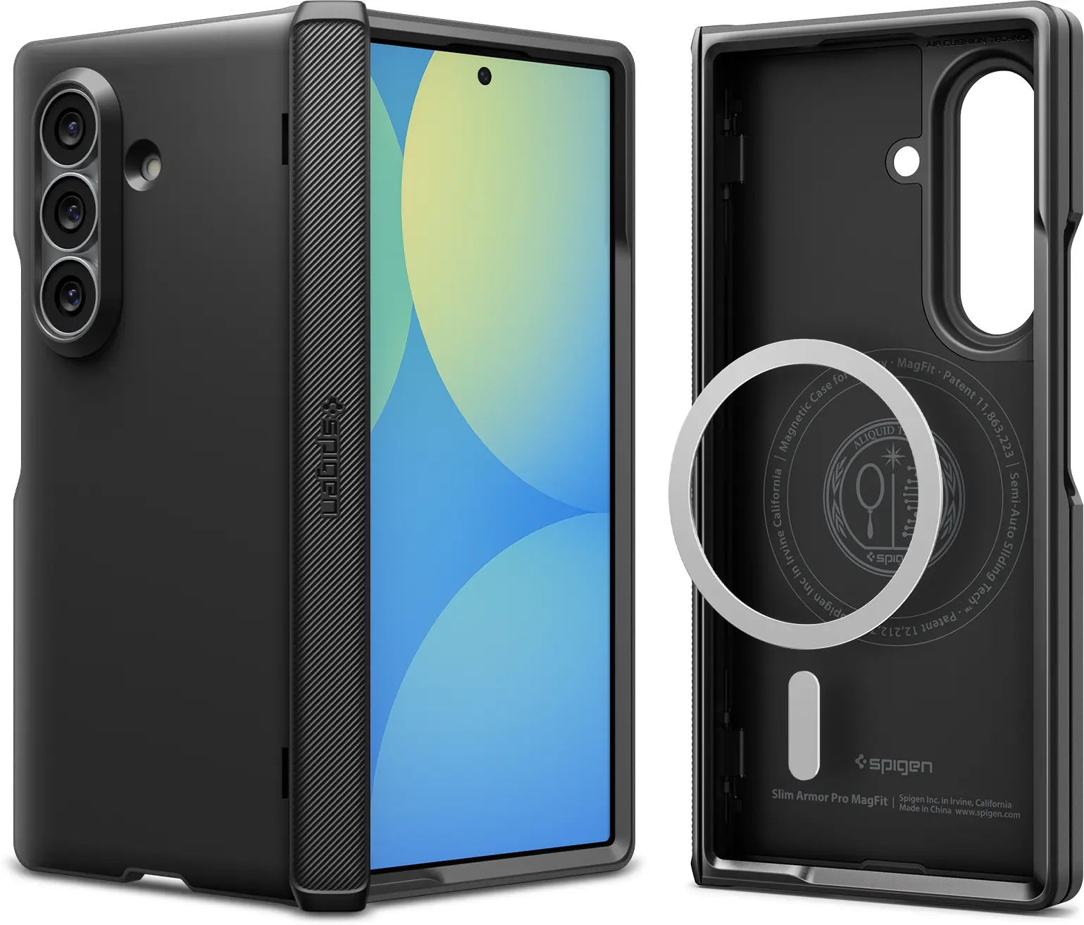 Spigen Slim Armor Pro MagFit Samsung Galaxy Z Fold 8 Ultra Hoesje Zwart afbeelding 2