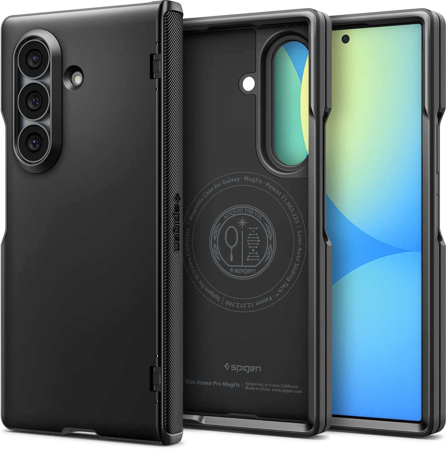Spigen Slim Armor Pro MagFit Samsung Galaxy Z Fold 8 Ultra Hoesje Zwart afbeelding 1