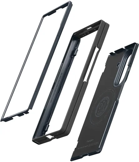 Spigen Slim Armor Pro MagFit Samsung Galaxy Z Fold 8 Ultra Hoesje Metal Slate afbeelding 6