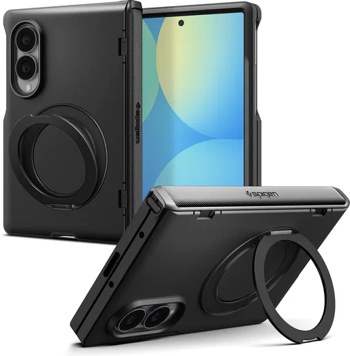 Spigen Slim Armor Pro S MagFit Samsung Galaxy Z fold 8 Hoesje MagSafe Zwart afbeelding 3