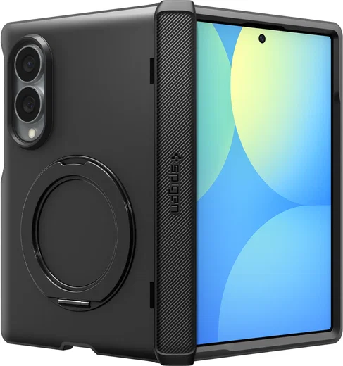 Spigen Slim Armor Pro S MagFit Samsung Galaxy Z fold 8 Hoesje MagSafe Zwart afbeelding 2