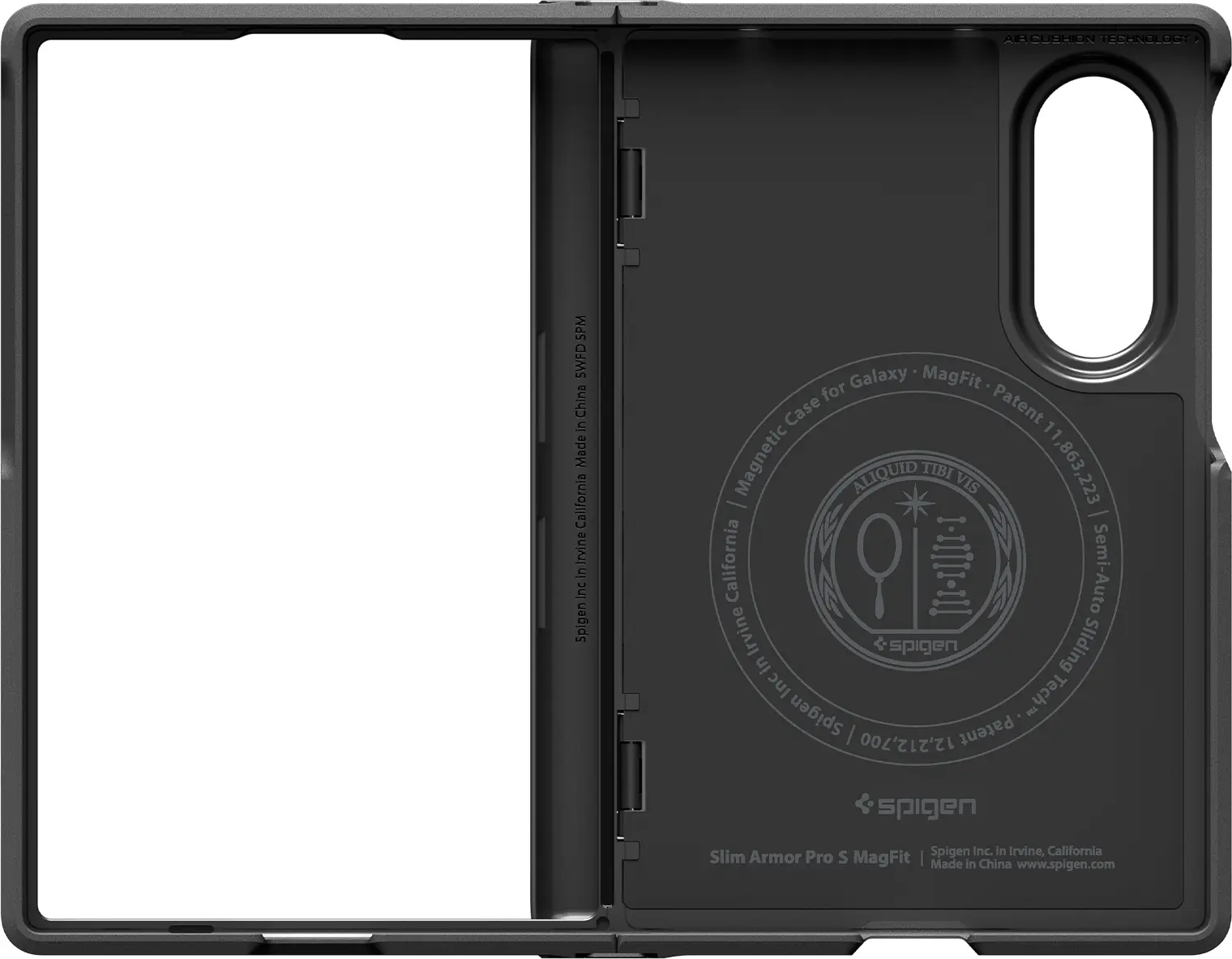 Spigen Slim Armor Pro S MagFit Samsung Galaxy Z fold 8 Hoesje MagSafe Zwart afbeelding 15