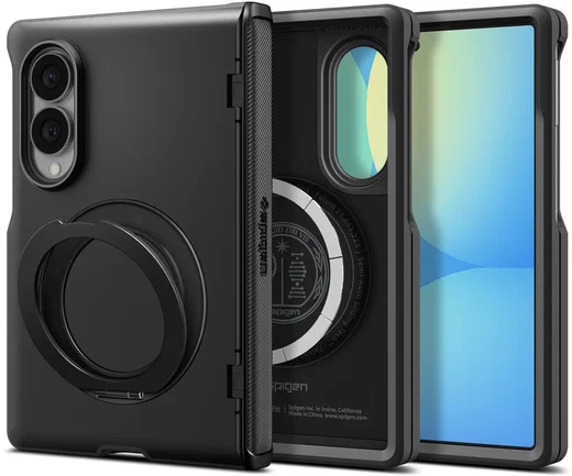 Spigen Slim Armor Pro S MagFit Samsung Galaxy Z fold 8 Hoesje MagSafe Zwart afbeelding 1