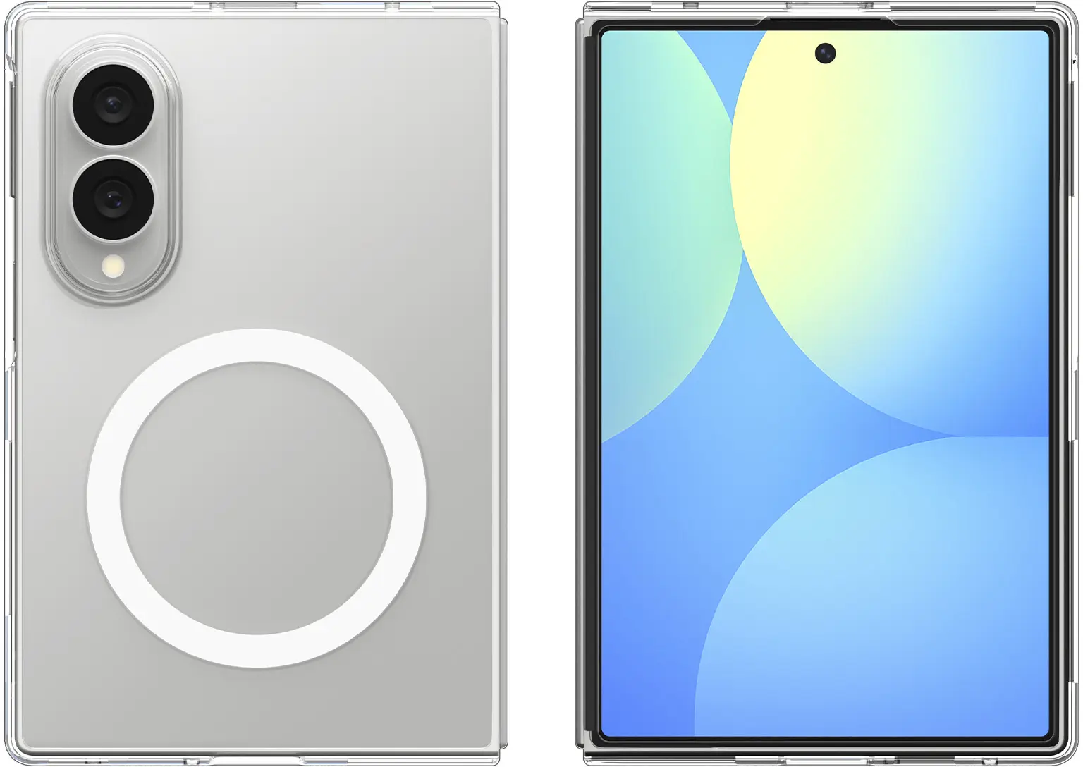 Spigen Air Skin Samsung Galaxy Z Fold 8 Hoesje Back Cover MagFit Clear Wit afbeelding 11