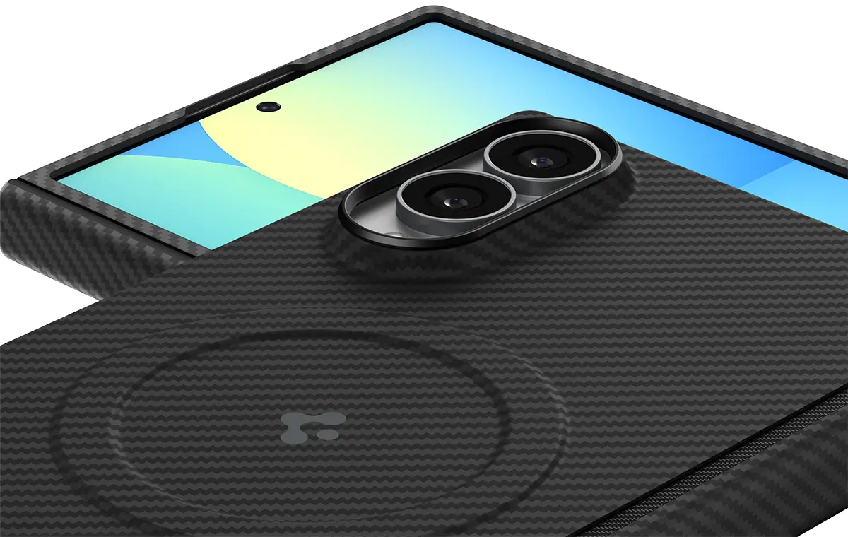 Spigen Air Skin Aramid Samsung Galaxy Z Fold 8 Hoesje Back Cover MagFit Zwart afbeelding 6