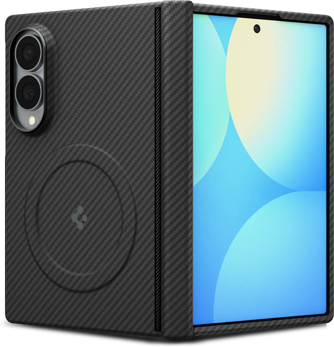 Spigen Air Skin Aramid Samsung Galaxy Z Fold 8 Hoesje Back Cover MagFit Zwart afbeelding 2