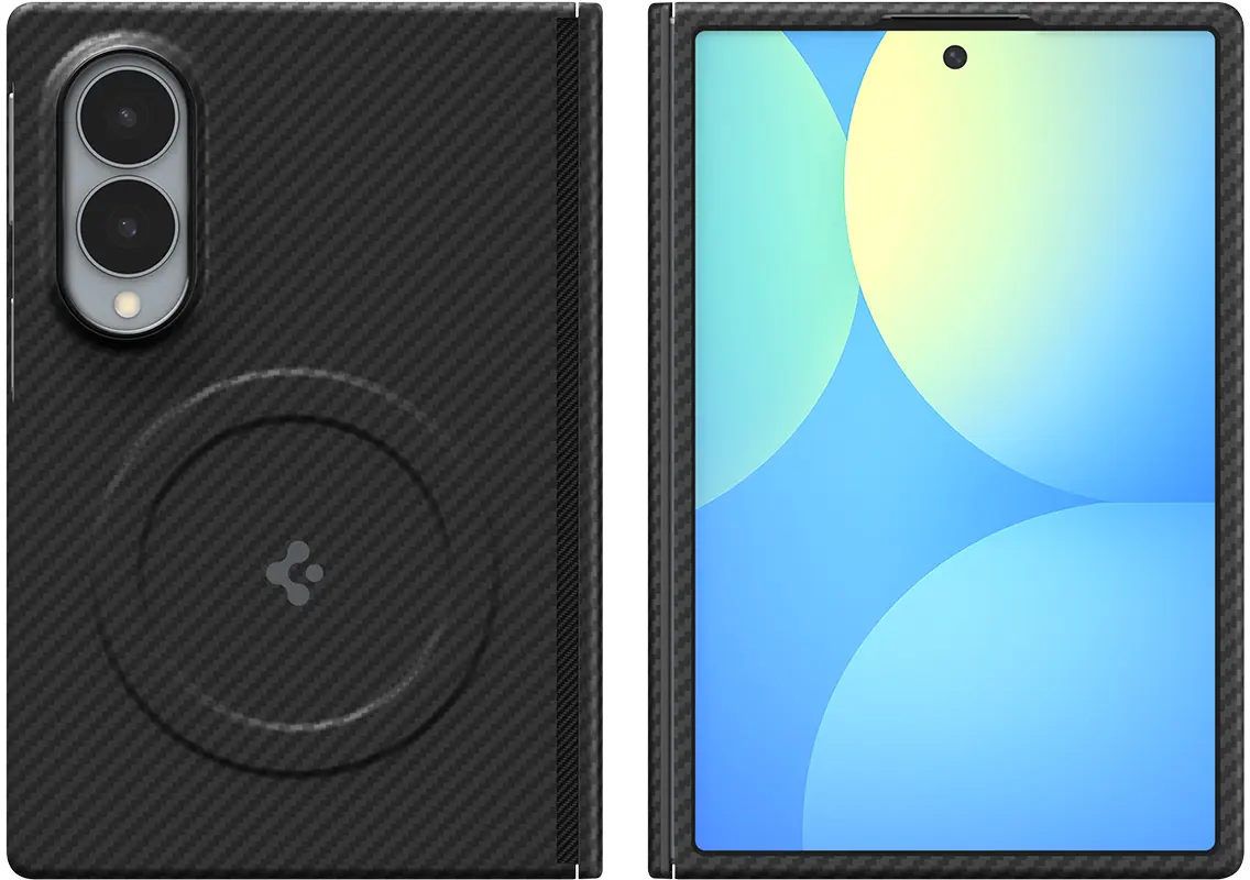 Spigen Air Skin Aramid Samsung Galaxy Z Fold 8 Hoesje Back Cover MagFit Zwart afbeelding 3