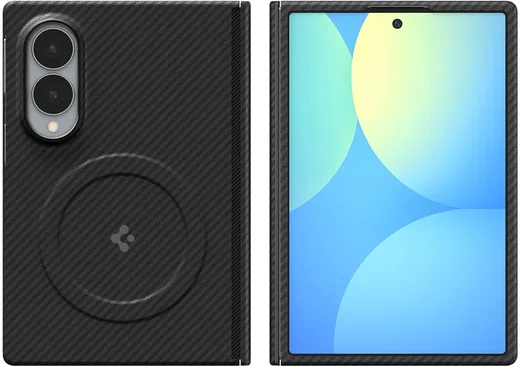 Spigen Air Skin Aramid Samsung Galaxy Z Fold 8 Hoesje Back Cover MagFit Zwart afbeelding 3