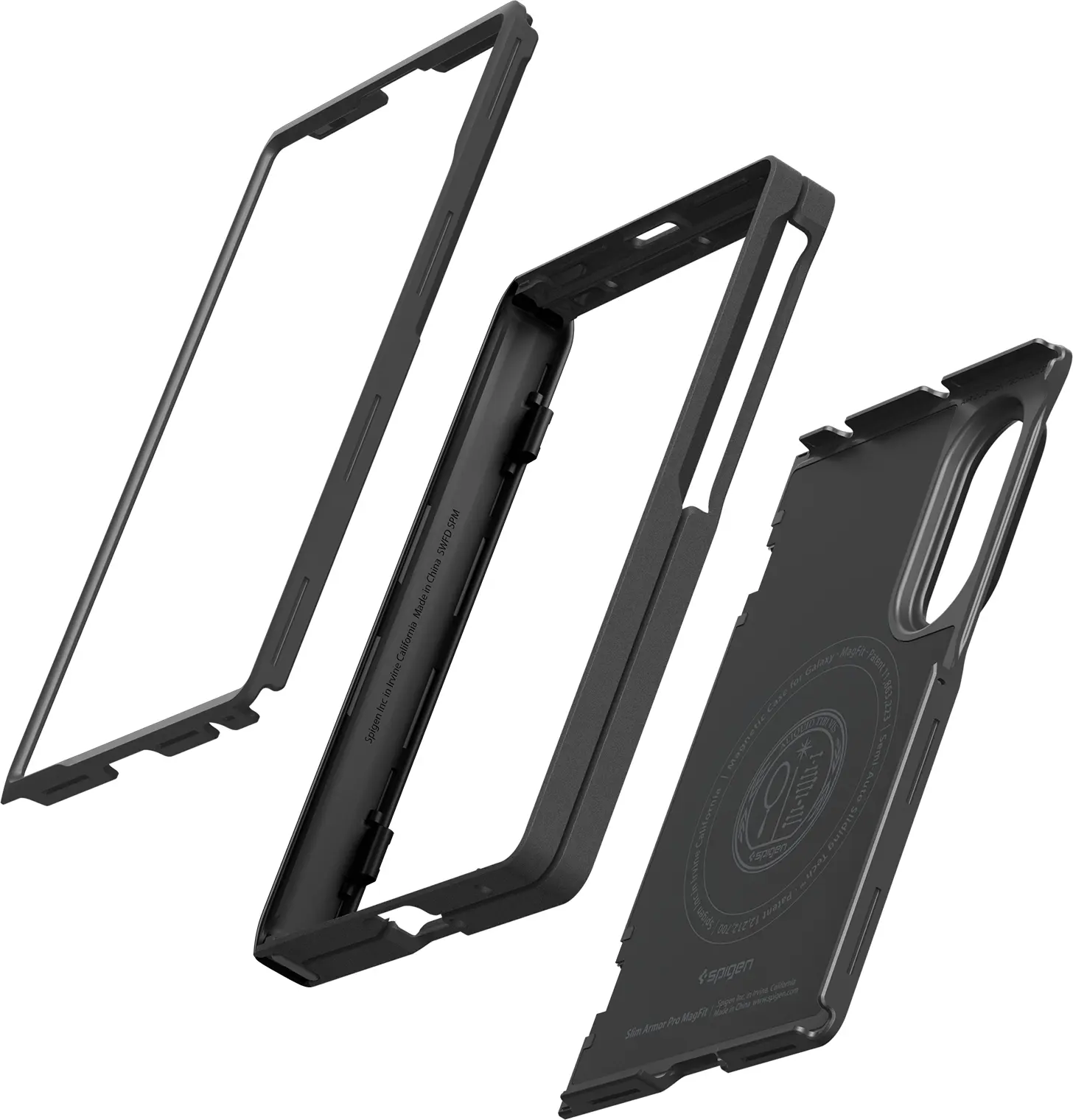 Spigen Slim Armor Pro MagFit Samsung Galaxy Z Fold 8 Hoesje MagSafe Zwart afbeelding 8