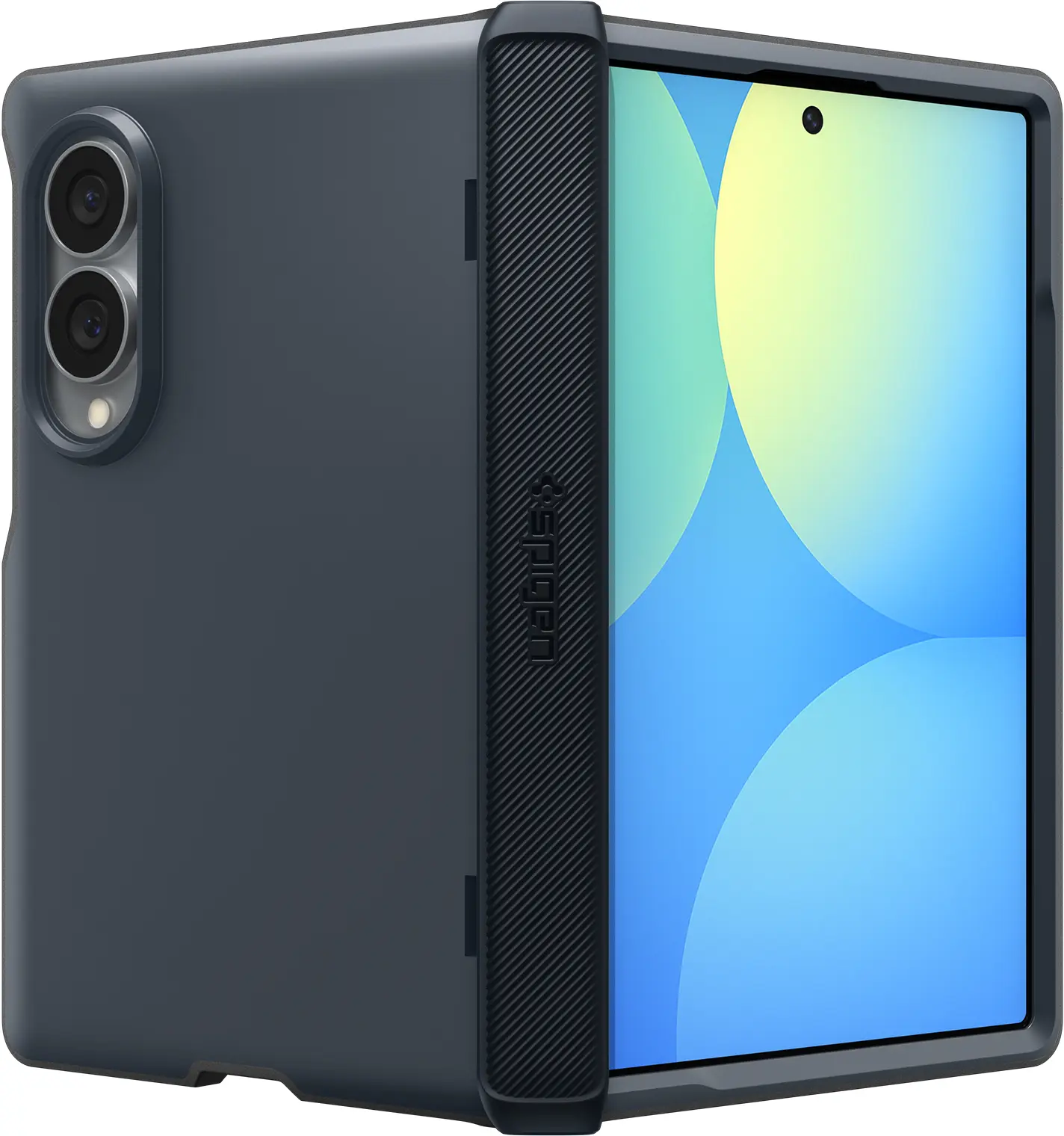 Spigen Slim Armor Pro MagFit Samsung Galaxy Z Fold 8 Hoesje MagSafe Metal Slate afbeelding 2