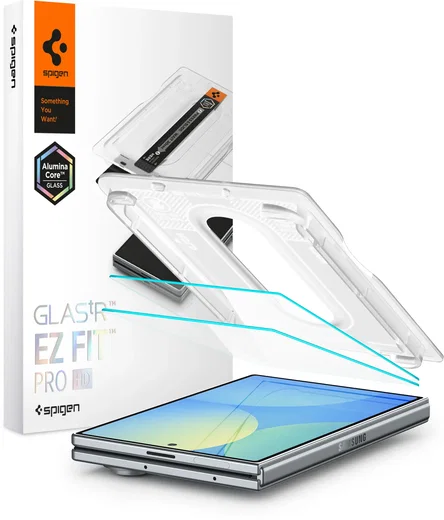 Spigen EZ Fit Pro HD GLAS.tR Samsung Galaxy Z Fold 8 Screen Protector 2-Pack afbeelding 1