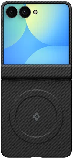 Spigen Air Skin Aramid Samsung Galaxy Z Flip 8 Hoesje Back Cover MagFit Zwart afbeelding 3