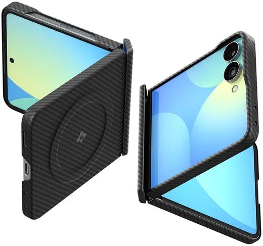 Spigen Air Skin Aramid Samsung Galaxy Z Flip 8 Hoesje Back Cover MagFit Zwart afbeelding 4