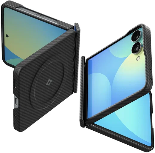 Spigen Air Skin Aramid Samsung Galaxy Z Flip 8 Hoesje Back Cover MagFit Zwart afbeelding 2