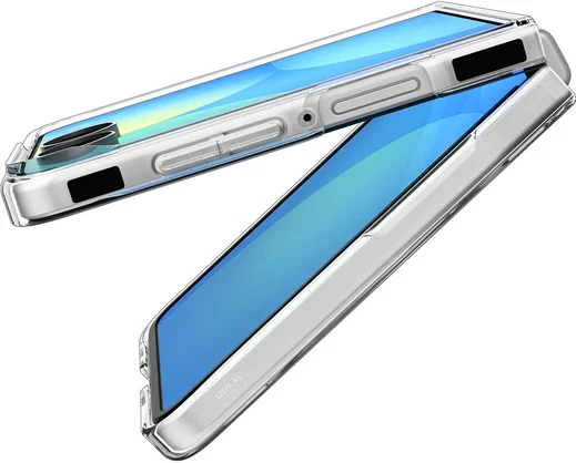 Spigen Air Skin Samsung Galaxy Z Flip 8 Hoesje Back Cover MagFit Clear Wit afbeelding 7