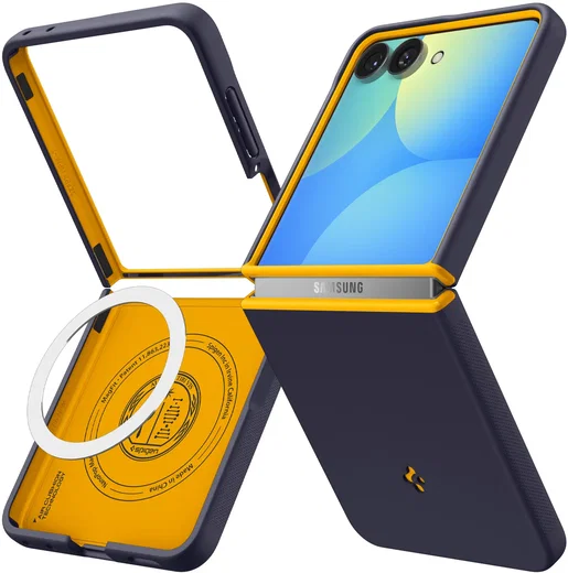 Spigen Nano Pop MagFit Samsung Galaxy Z Flip 8 Hoesje MagSafe Back Cover Blauw afbeelding 1