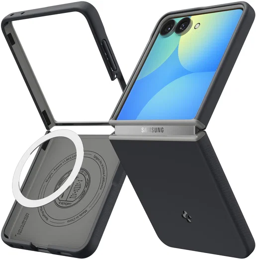 Spigen Nano Pop MagFit Samsung Galaxy Z Flip 8 Hoesje MagSafe Back Cover Zwart afbeelding 1