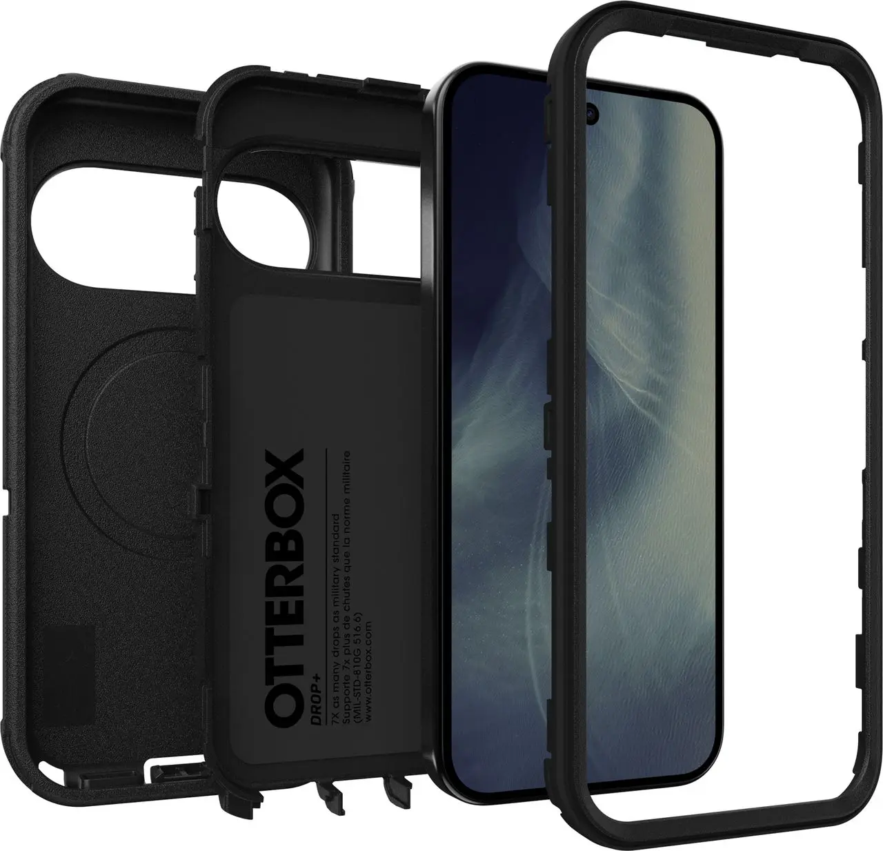 OtterBox Defender Pro Google Pixel 11 / 11 Pro Hoesje Magnetic Back Cover Zwart afbeelding 4
