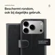 Rosso Element Apple iPhone 18 Pro Hoesje Book Case Wallet Zwart afbeelding 3