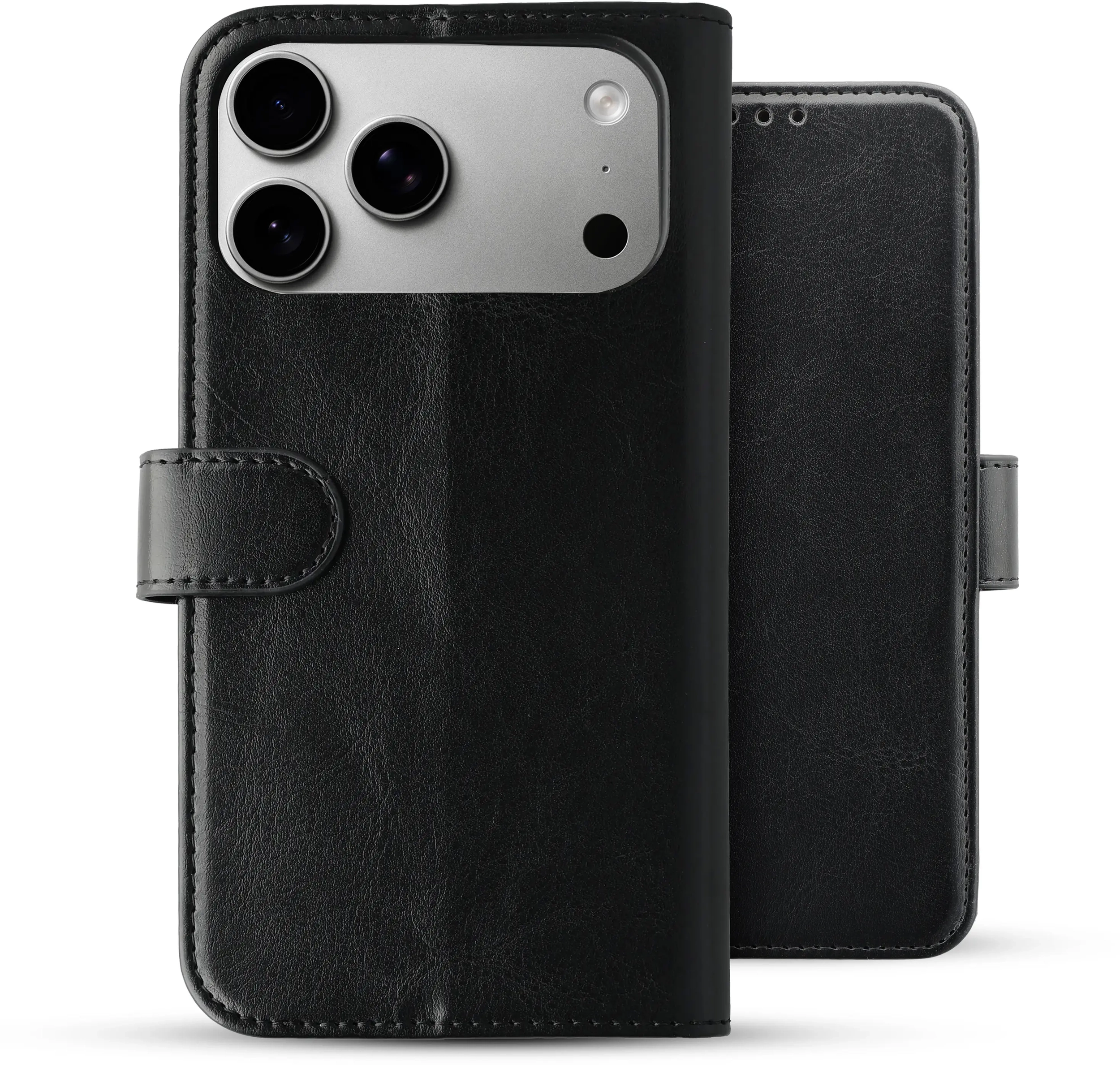 Rosso Element Apple iPhone 18 Pro Max Hoesje Book Case Wallet Zwart afbeelding 2