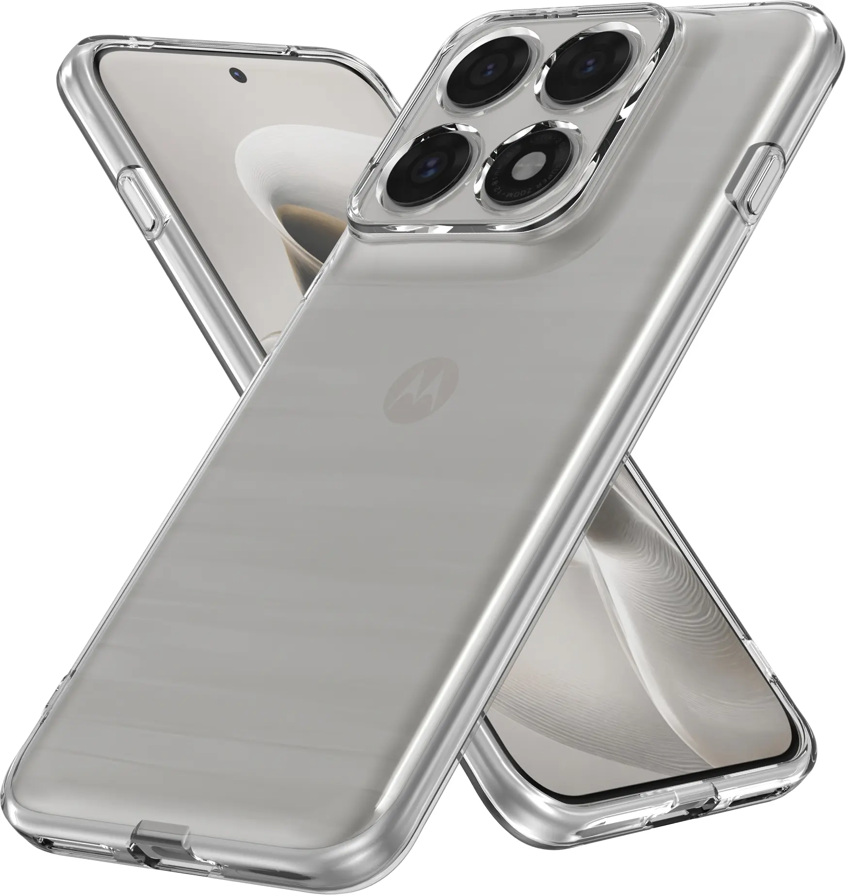 Motorola Edge 70 Pro Hoesje Dun TPU Back Cover Transparant afbeelding 2