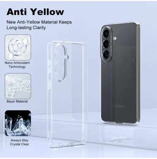 Samsung Galaxy S26 FE Hoesje Dun TPU Back Cover Transparant afbeelding 4