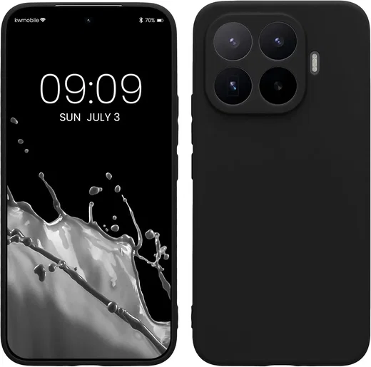 Xiaomi 17T Pro Hoesje Dun TPU Back Cover Matte Zwart afbeelding 1