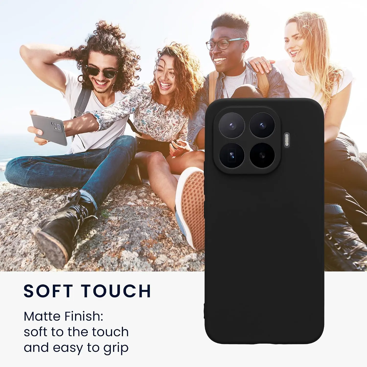 Xiaomi 17T Pro Hoesje Dun TPU Back Cover Matte Zwart afbeelding 7