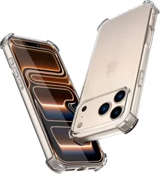 Apple iPhone 18 Pro Hoesje Schokbestendig en Dun TPU Back Cover Transparant afbeelding