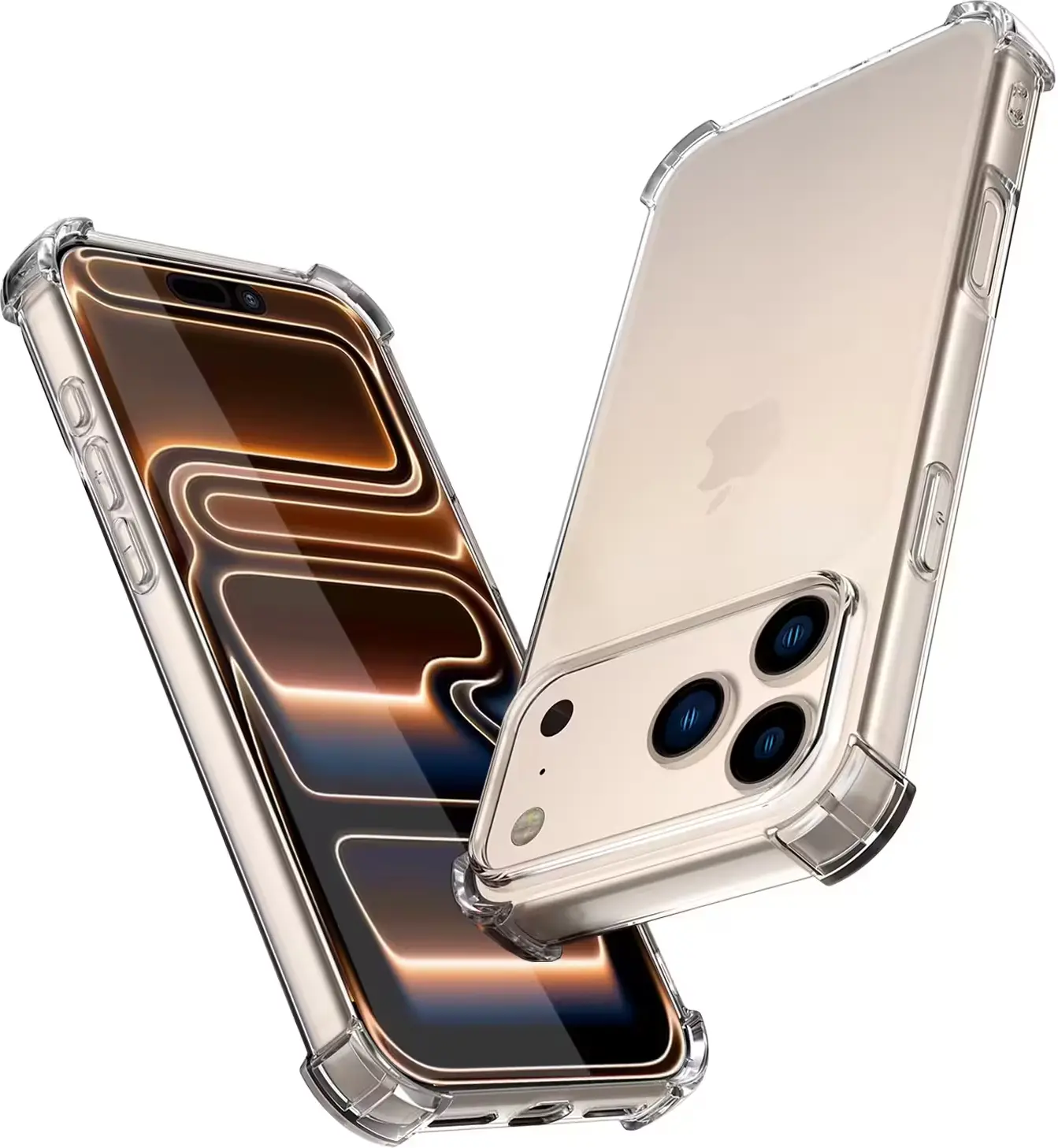 Apple iPhone 18 Pro Max Hoesje Schokbestendig en Dun TPU Back Cover Transparant afbeelding 1