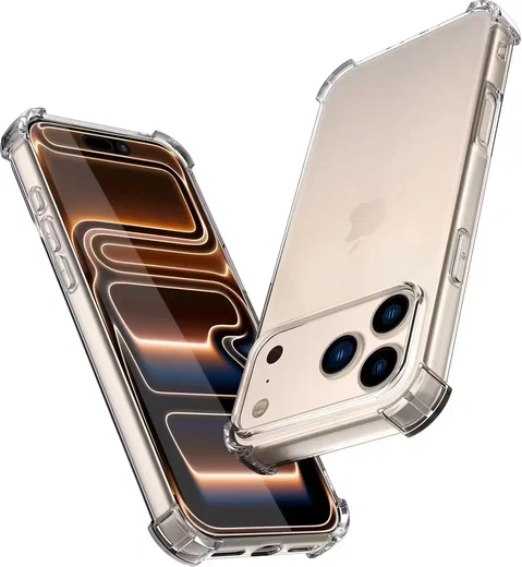 Apple iPhone 18 Pro Max Hoesje Schokbestendig en Dun TPU Back Cover Transparant afbeelding 1