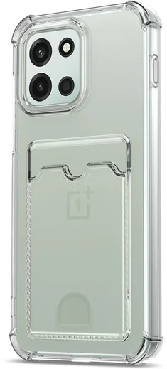 OnePlus Nord 6 Hoesje Dun TPU met Pasjeshouder Back Cover Transparant afbeelding 4
