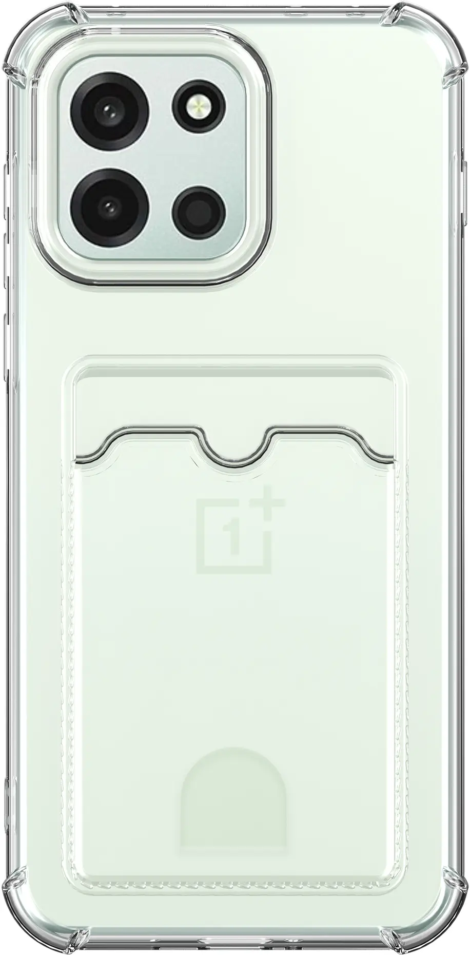OnePlus Nord 6 Hoesje Dun TPU met Pasjeshouder Back Cover Transparant afbeelding 5